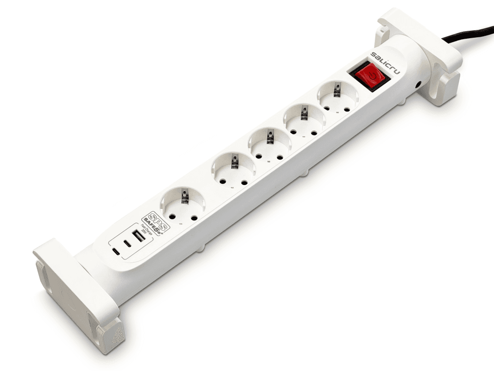 Salicru SPS SAFE 5S+ Blanco 5 salidas AC 230 V 1,4 m