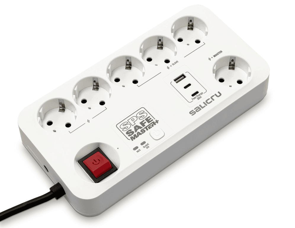 Salicru SPS SAFE MASTER+ Blanco 6 salidas AC 230 V 1,4 m