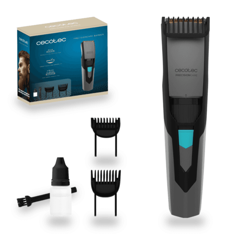 Cecotec PrecisionCare Barber Negro, Plata