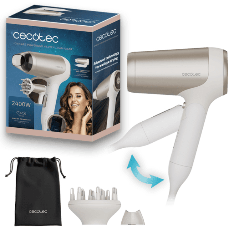 Cecotec IoniCare Power&Go Heaven Champagne secador 2400 W Champán