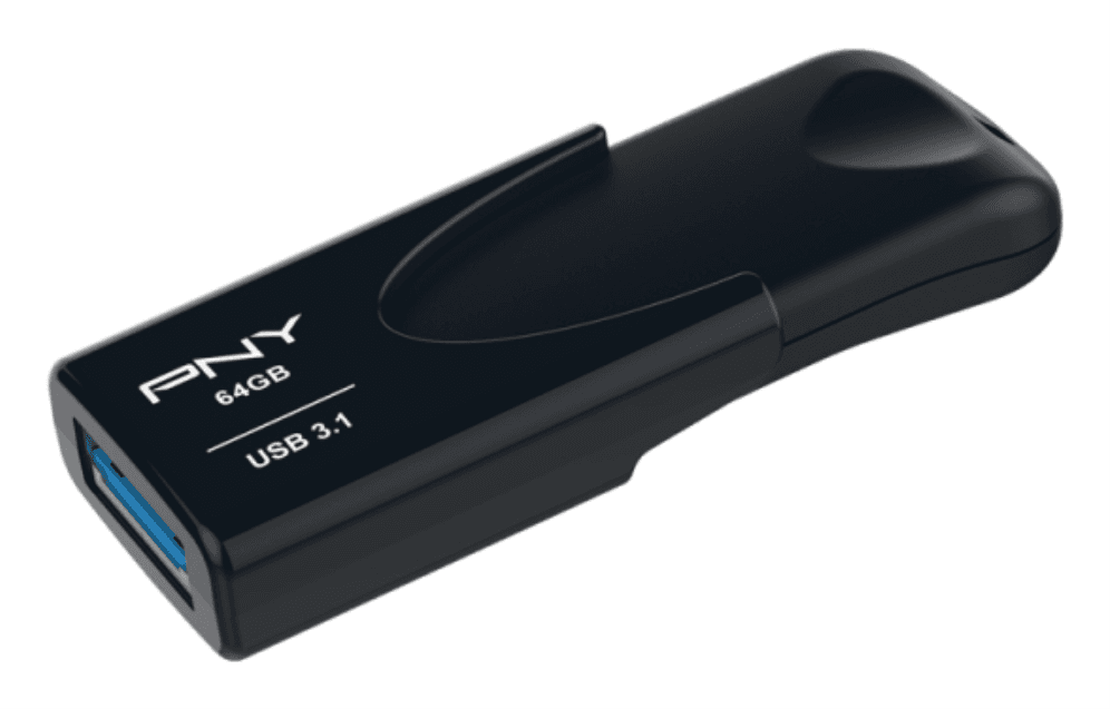 PNY Attaché 4 unidad flash USB 64 GB USB tipo A 3.2 Gen 1 (3.1 Gen 1) Negro