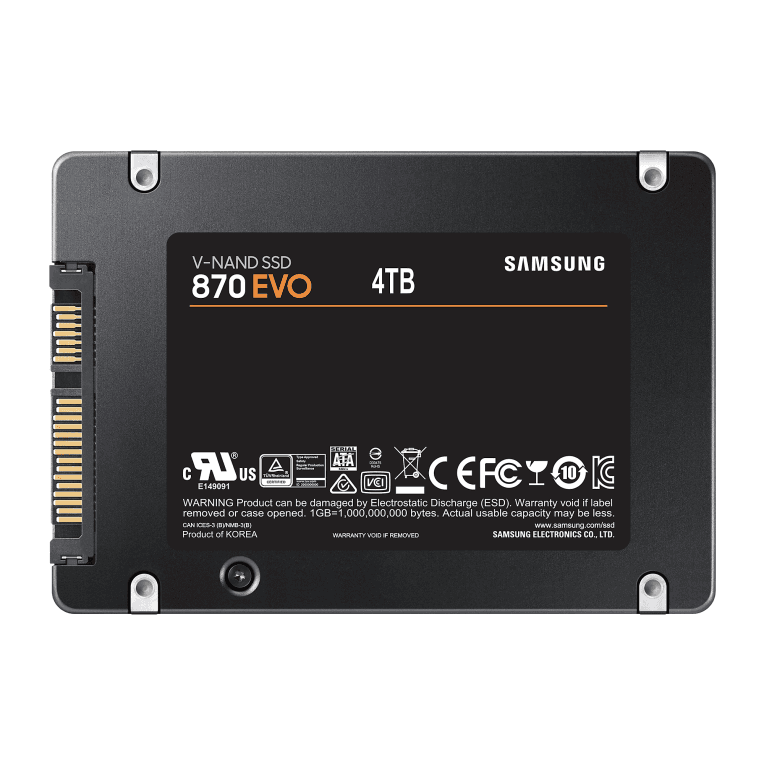 Samsung 870 EVO 4 TB 2.5" Serial ATA III V-NAND MLC