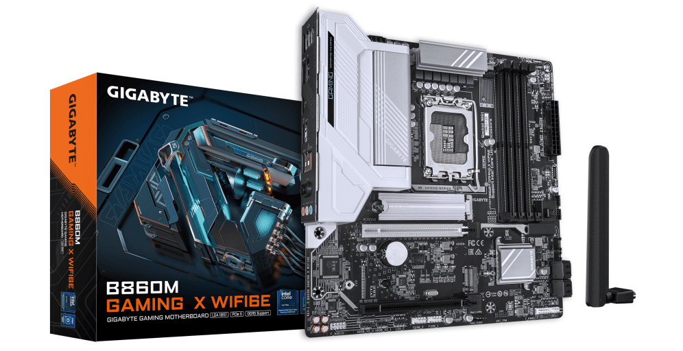 GIGABYTE B860M GAMING X WIFI6E Placa base - CPUs Intel Core Ultra, VRM de 8+1+2+2 fases, hasta 9200MHz DDR5, 1xPCIe 5.0 + 1xPCIe 4.0 M.2, LAN 2,5 GbE, WIFI 6E, USB 4