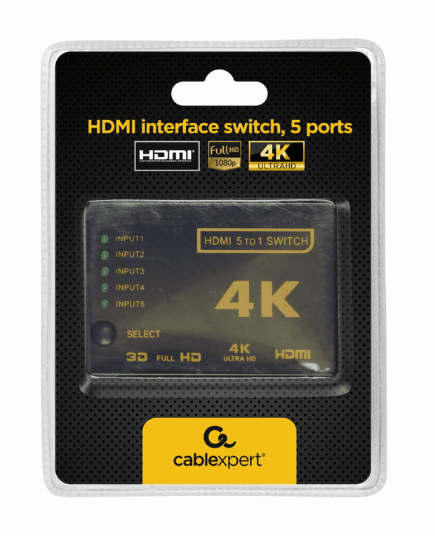 Gembird DSW-HDMI-53 interruptor de video
