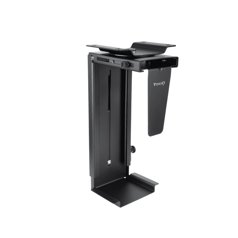TooQ Soporte Metálico para CPU para Escritorio/Pared, Negro