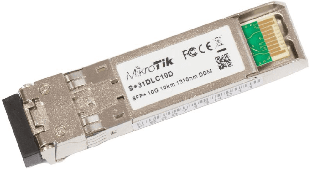 Mikrotik S+31DLC10D red modulo transceptor Fibra óptica 10000 Mbit/s SFP+ 1310 nm