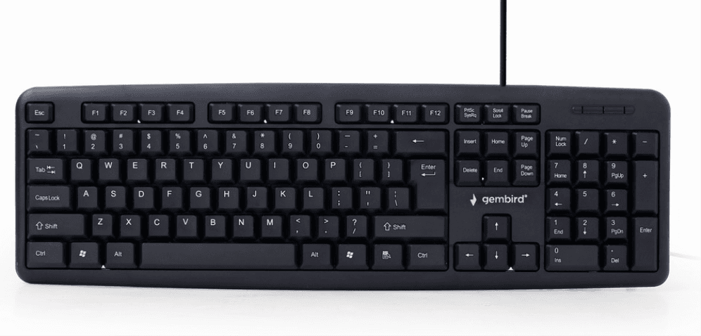 Gembird KB-U-103-ES teclado Hogar USB Español Negro