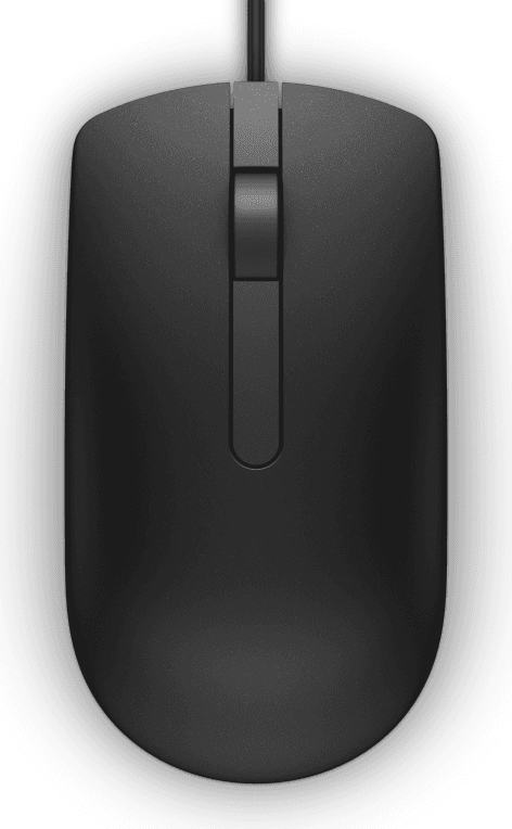 DELL Ratón con cable - MS116 - negro - (RTL BOX)