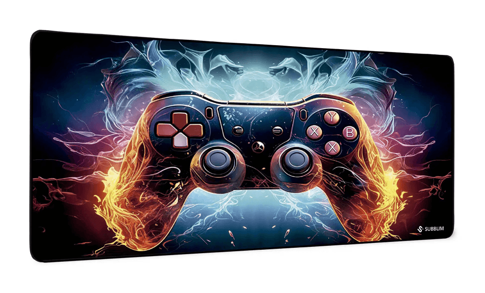 SUBBLIM GameCore XL Alfombrilla de ratón para juegos Negro, Multicolor