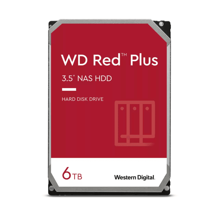 Western Digital Red Plus disco duro interno 6 TB 5400 RPM 256 MB 3.5" Serial ATA III