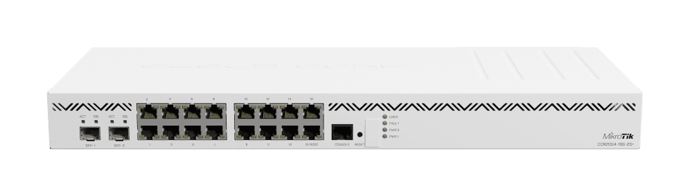 Mikrotik CCR2004-16G-2S+ router Gigabit Ethernet Blanco