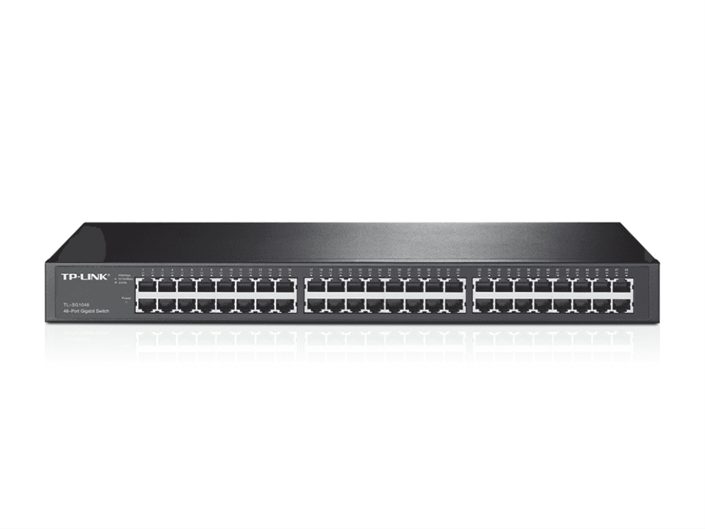 TP-Link TL-SG1048 No administrado Gigabit Ethernet (10/100/1000) 1U Negro