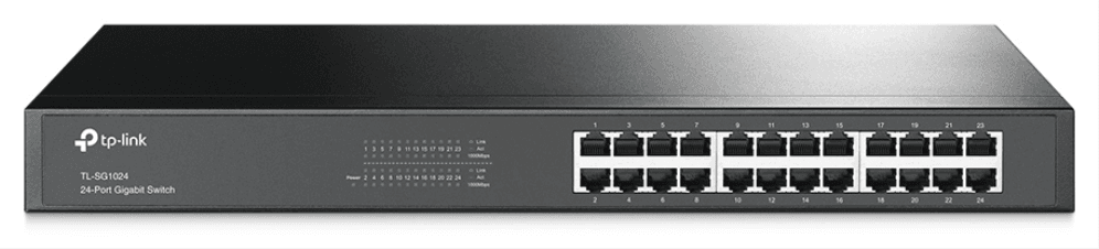 TP-Link TL-SG1024 No administrado Gigabit Ethernet (10/100/1000) 1U Negro