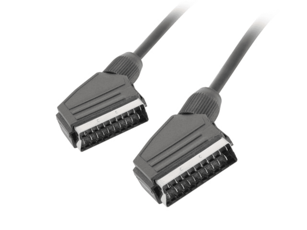 Lanberg CA-EUEU-10CC-0018-BK cable EUROCONECTOR 1,8 m SCART (21-pin) Negro