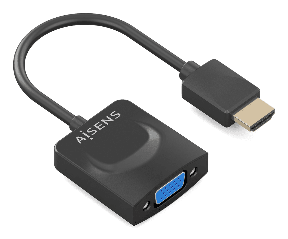 AISENS Conversor HDMI a SVGA, HDMI A/M-SVGA/H, Negro, 15?m
