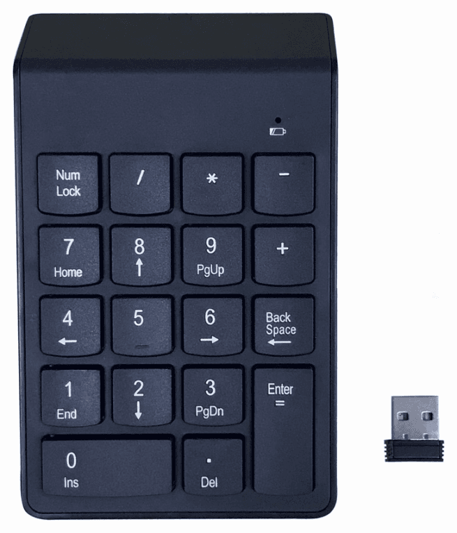 Gembird KPD-W-02 teclado numérico Portátil/PC Bluetooth Negro
