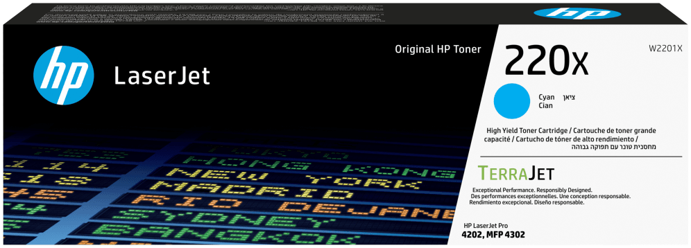 HP Cartucho de tóner Original LaserJet 220X cian