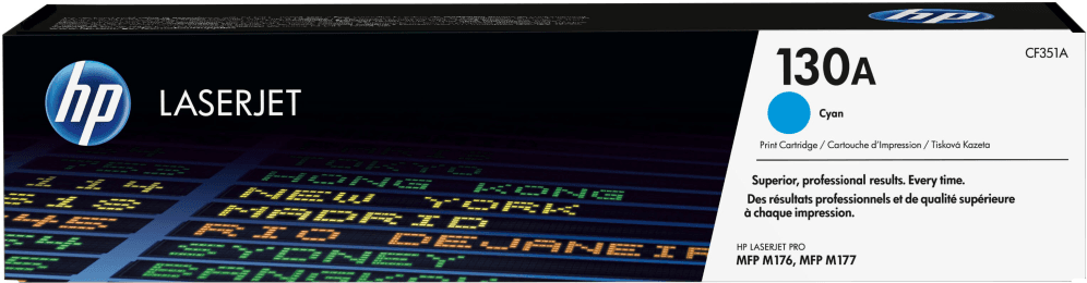 HP Cartucho de tóner original LaserJet 130A cian