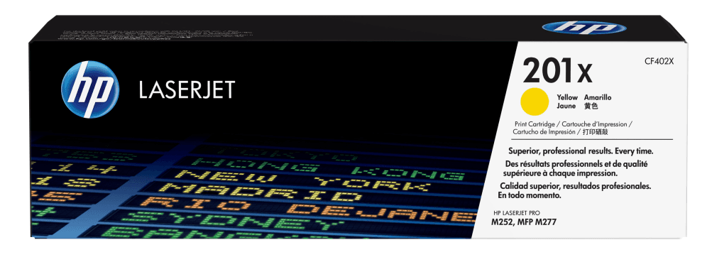 HP 201X High Yield Yellow Original LaserJet Toner Cartridge cartucho de tóner 1 pieza(s)
