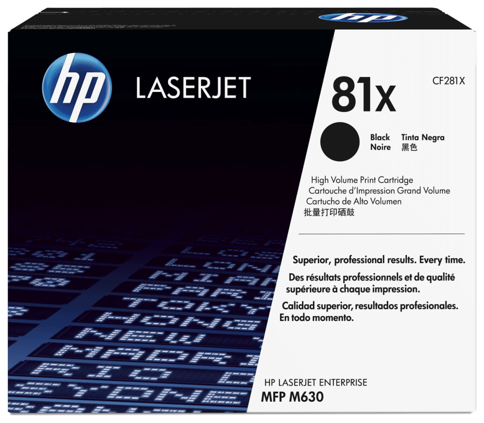 HP Cartucho de tóner original LaserJet 81X de alta capacidad negro