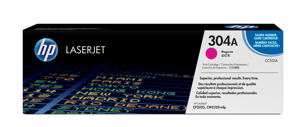 HP Cartucho de tóner original LaserJet 304A magenta