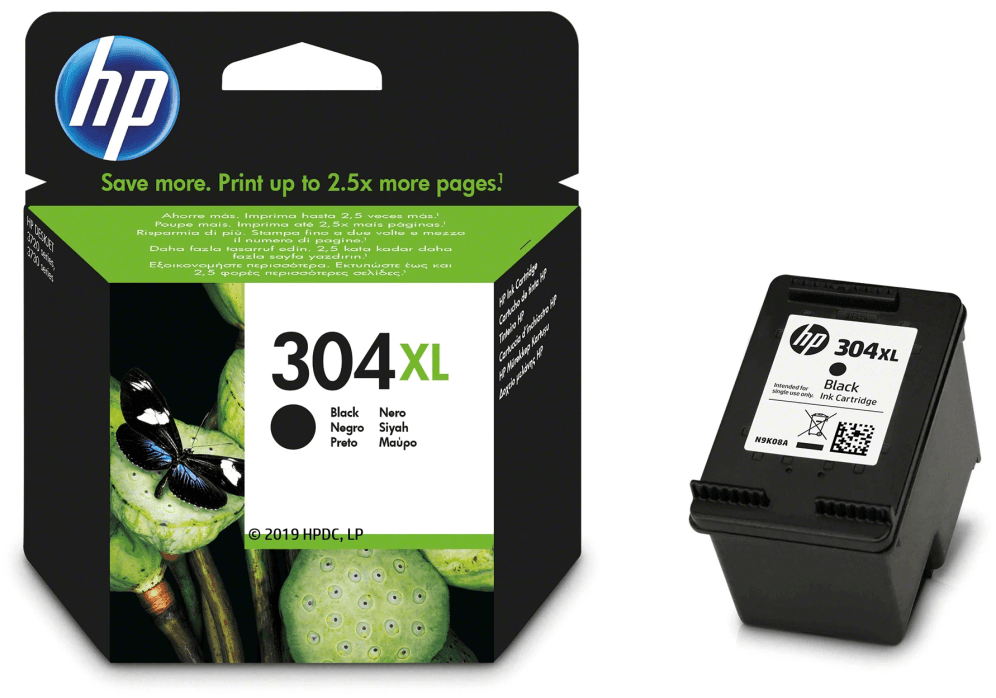 HP Cartucho de tinta Original 304XL negro