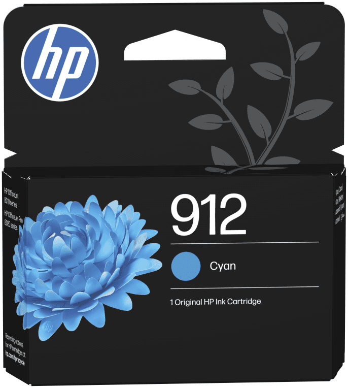 HP Cartucho de tinta Original 912 cian