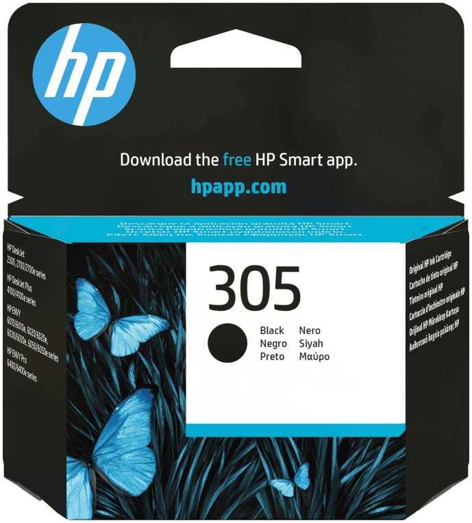 HP Cartucho de tinta Original 305 negro