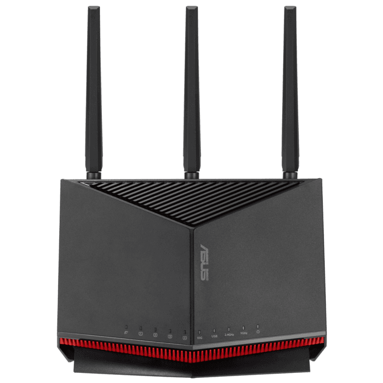 ASUS RT-BE86U router inalámbrico 10 Gigabit Ethernet Doble banda (2,4 GHz / 5 GHz) Negro