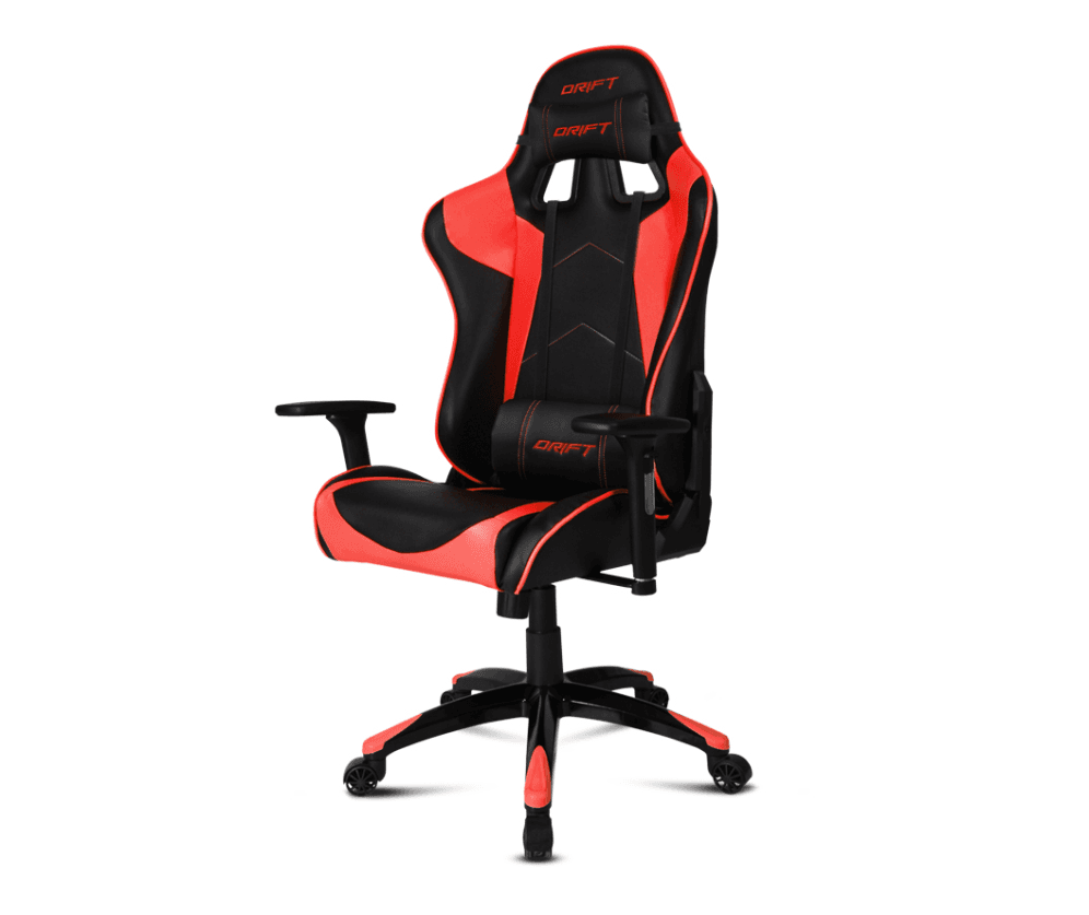 DRIFT DR300 Silla para videojuegos de PC Asiento acolchado Negro, Rojo