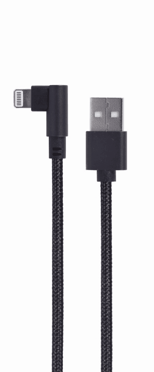 Gembird CC-USB2-AMLML-0.2M cable de conector Lightning 0,2 m Negro