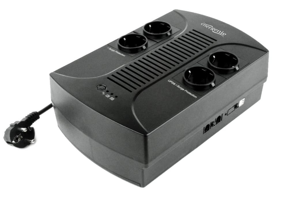 Gembird EG-UPS-002 sistema de alimentación ininterrumpida (UPS) 0,85 kVA 510 W 4 salidas AC