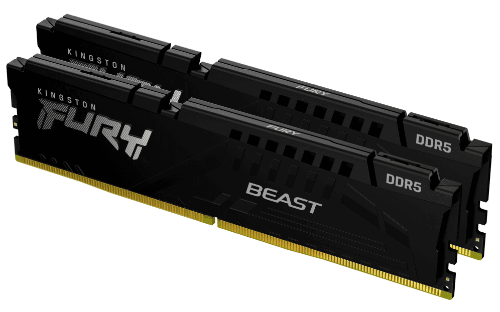 Kingston Technology FURY Beast 16GB 5200MT/s DDR5 CL40 DIMM (Kit de 2) Black