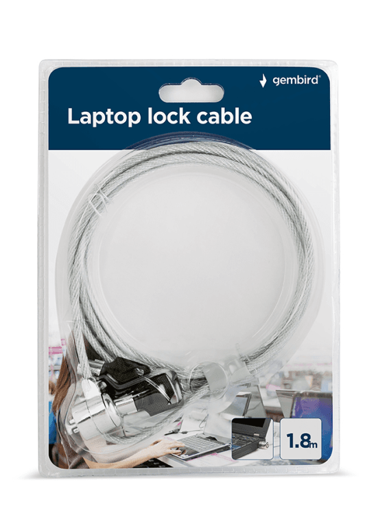 Gembird LK-K-01 cable antirrobo Plata 1,8 m