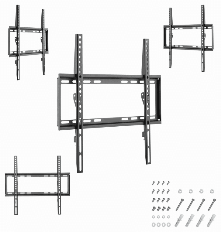 Gembird WM-55F-04 soporte para TV 139,7 cm (55") Negro