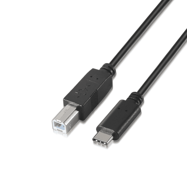 AISENS A107-0053 cable USB USB 2.0 1 m USB C USB B Negro