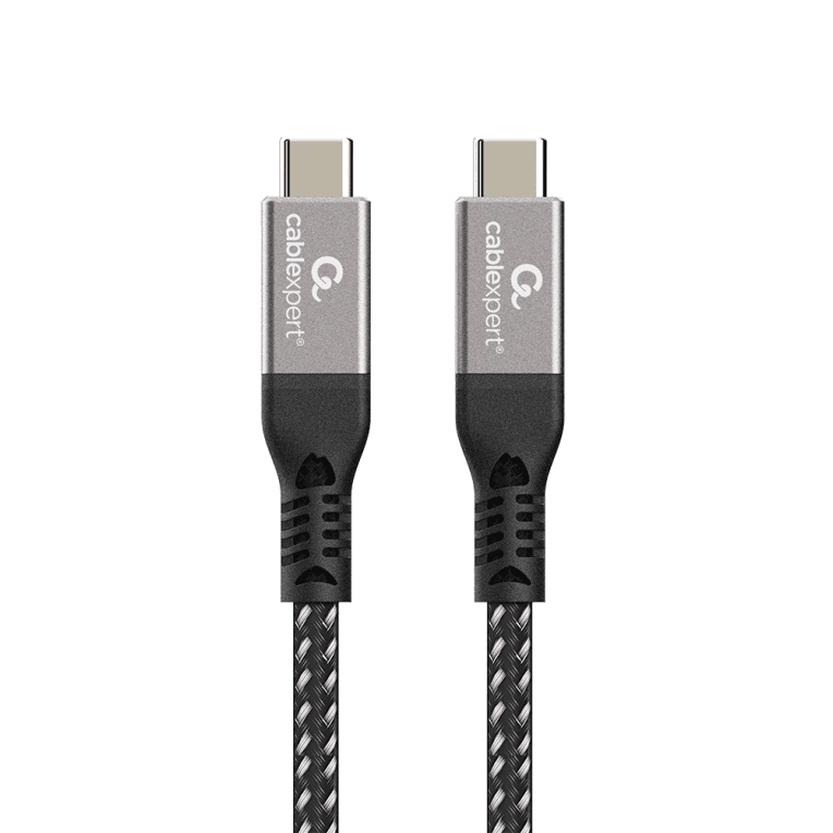 Gembird CCBP-USB4-CMCM240-1.5M cable USB USB4 Gen 3x2 1,5 m USB C Negro, Plata