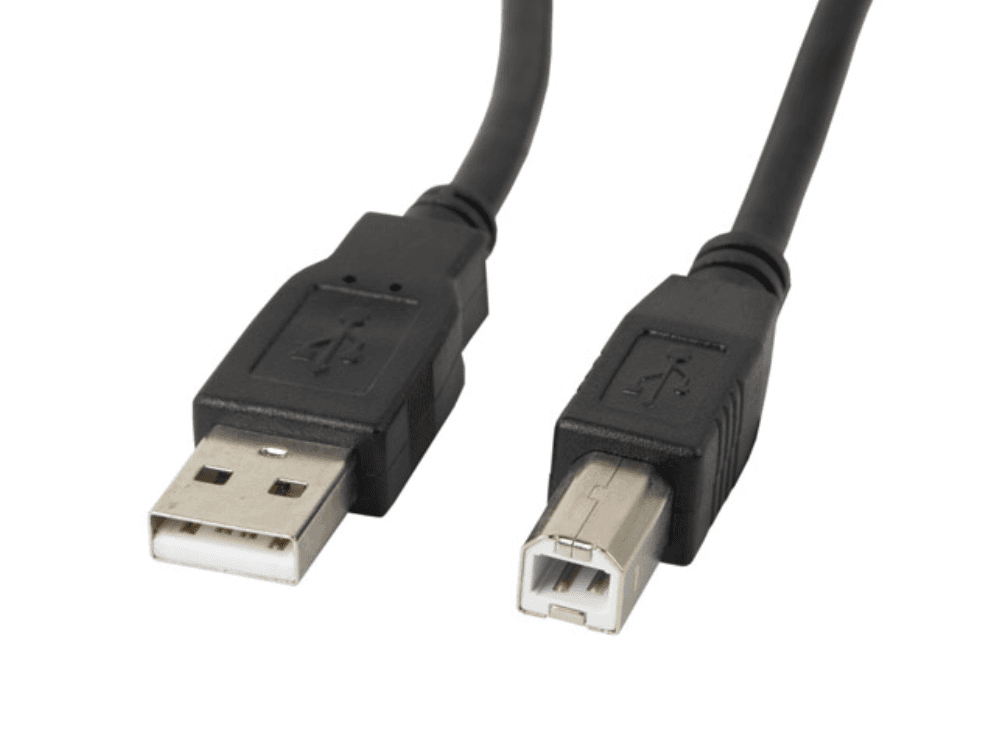 Lanberg CA-USBA-10CC-0050-BK cable USB USB 2.0 5 m USB B Negro
