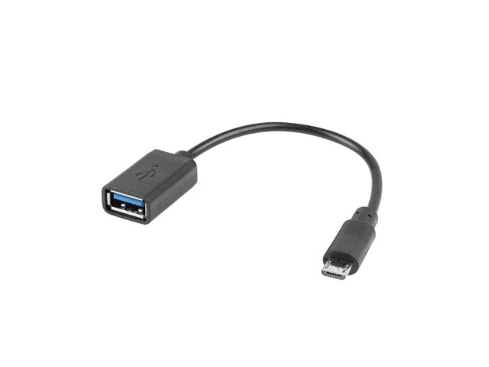 Lanberg AD-OTG-UM-01 cable USB USB 2.0 0,15 m Micro-USB A USB A Negro