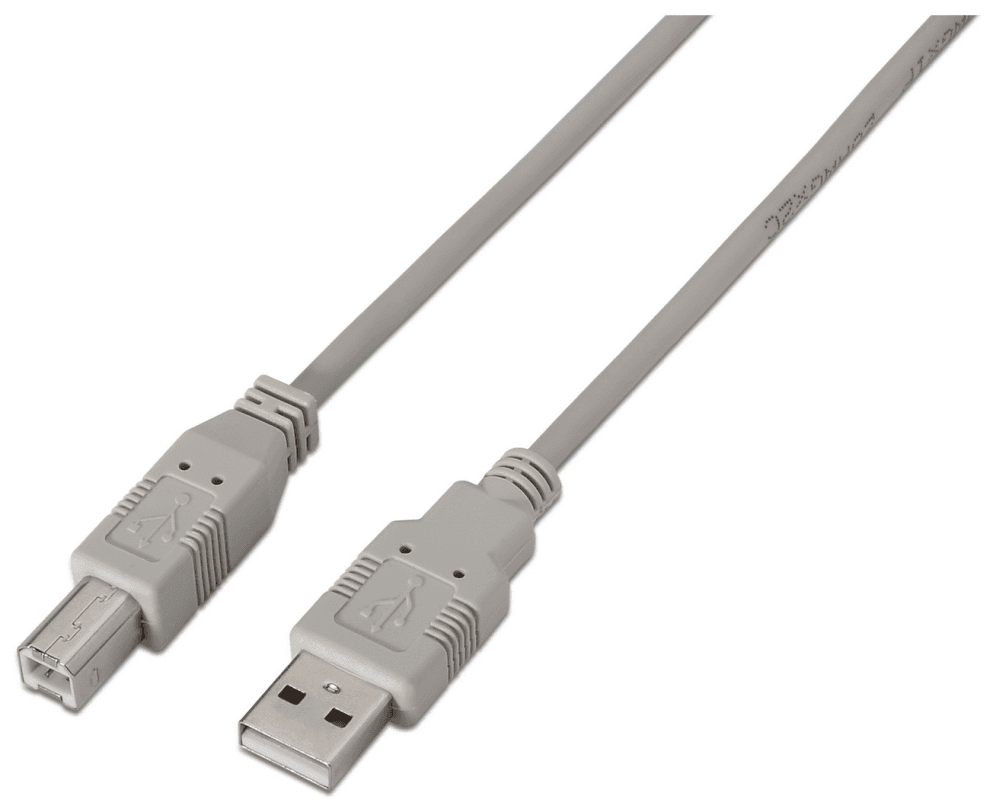 AISENS A101-0001 cable USB USB 2.0 1 m USB A USB B Beige