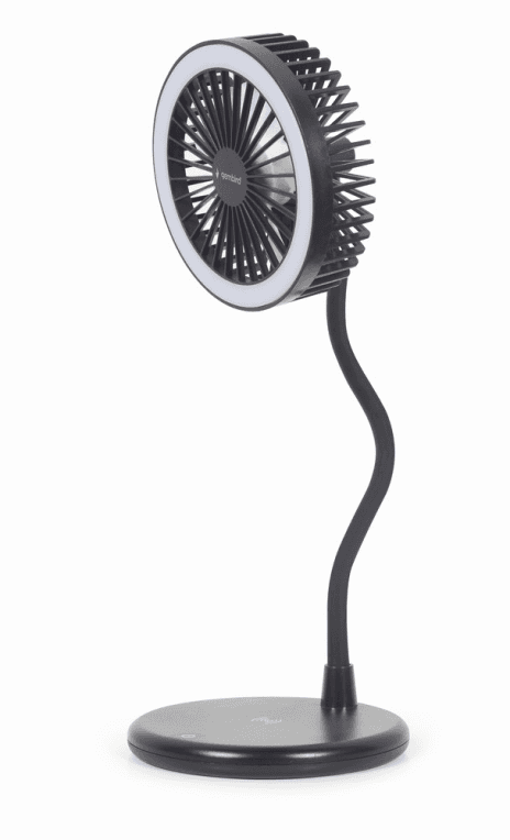 Gembird TA-WPC10-LEDFAN-01 ventilador Negro