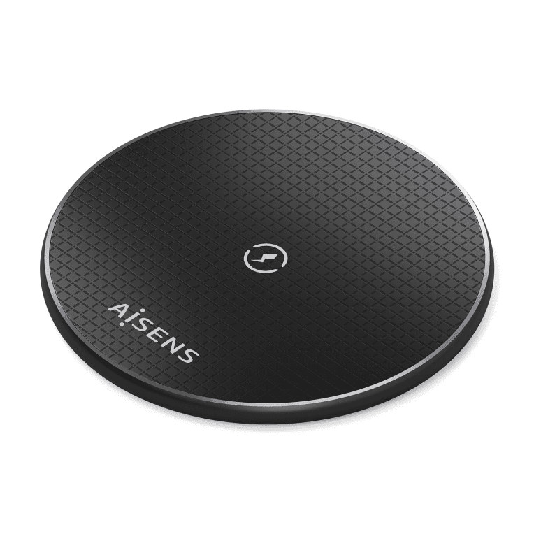 AISENS ASCH-15W1WC058-BK cargador de dispositivo móvil Smartphone Cargador inalámbrico Interior