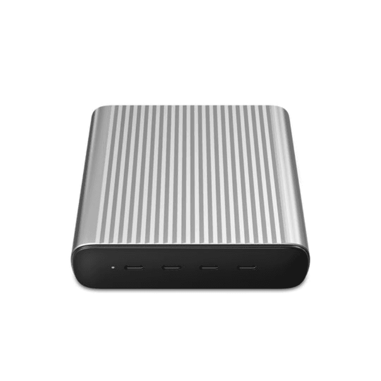 HYPER 245W GaN Desktop Charger Portátil, Smartphone, Tableta Negro, Plata Corriente alterna, Batería Carga rápida Interior