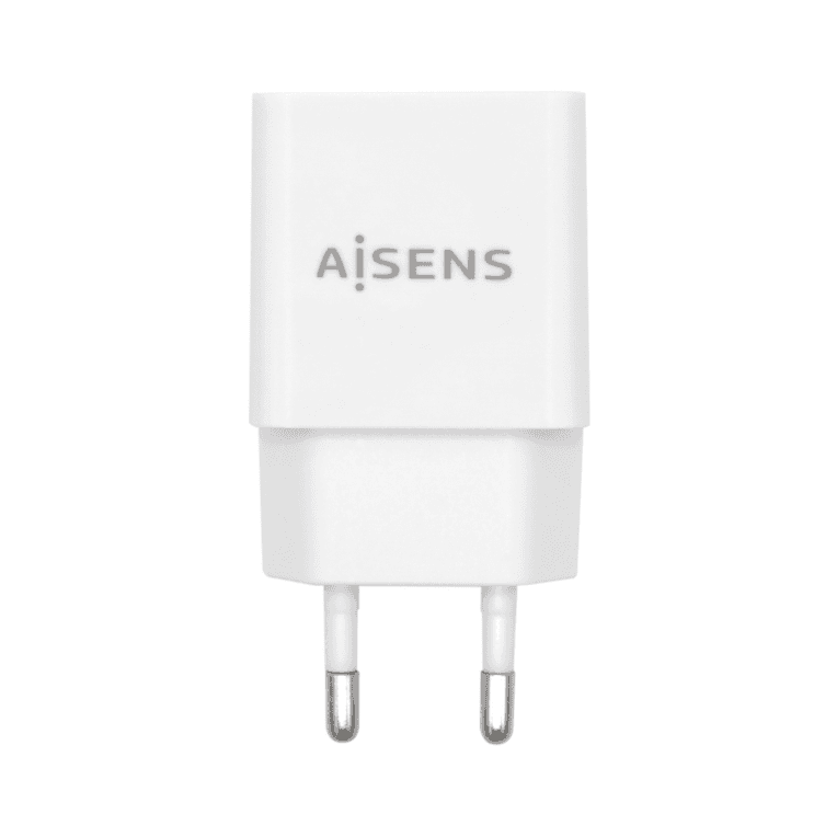 AISENS Cargador USB 10W Alta Eficiencia, 5V/2A, Blanco