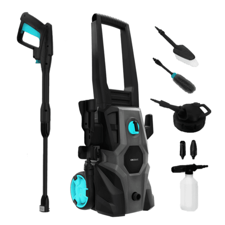 Cecotec 08137 Limpiadora de alta presión o Hidrolimpiadora Vertical Eléctrico 468 l/h 1600 W Negro, Gris