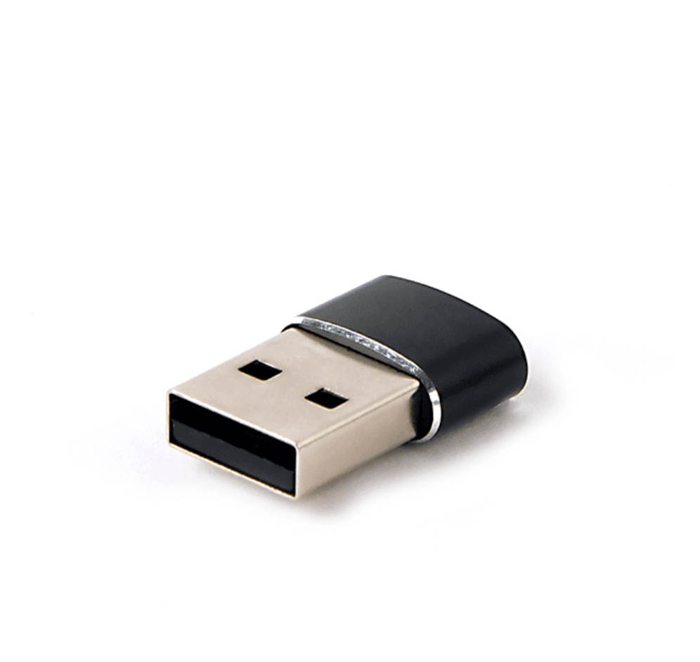 Gembird A-USB2-AMCF-02 cambiador de género para cable USB A USB C Negro