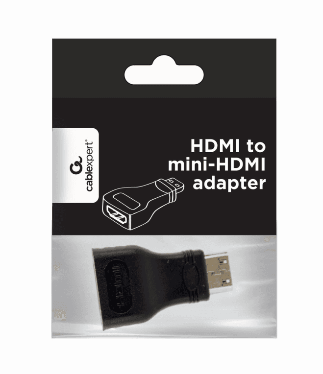 Gembird A-HDMI-FC cambiador de género para cable mini-HDMI Negro