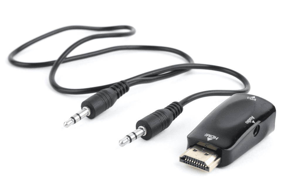 Gembird A-HDMI-VGA-02 cambiador de género para cable VGA (D-Sub) Negro