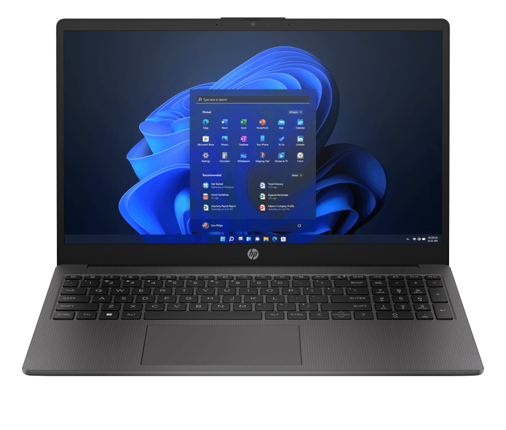 HP 255 15.6 inch G10 Notebook PC AMD Ryzen™ 3 7330U Portátil 39,6 cm (15.6") Full HD 8 GB DDR4-SDRAM 512 GB SSD Wi-Fi 6 (802.11ax) FreeDOS Negro