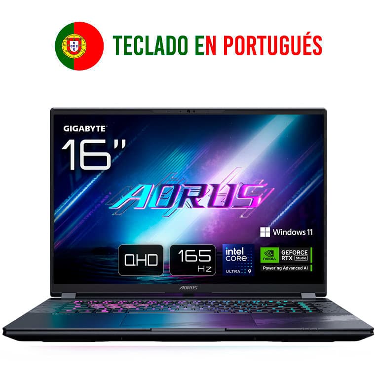 GIGABYTE AORUS ELITE 16 BWHC3PTC64SH ordenador portatil Intel Core Ultra 9 275HX Portátil 40,6 cm (16") WQXGA 32 GB DDR5-SDRAM 1 TB SSD NVIDIA GeForce RTX 5070 Wi-Fi 7 (802.11be) Windows 11 Home Gris